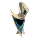 Iridescent free-form sculptural ceramic vase