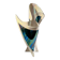 Iridescent free-form sculptural ceramic vase