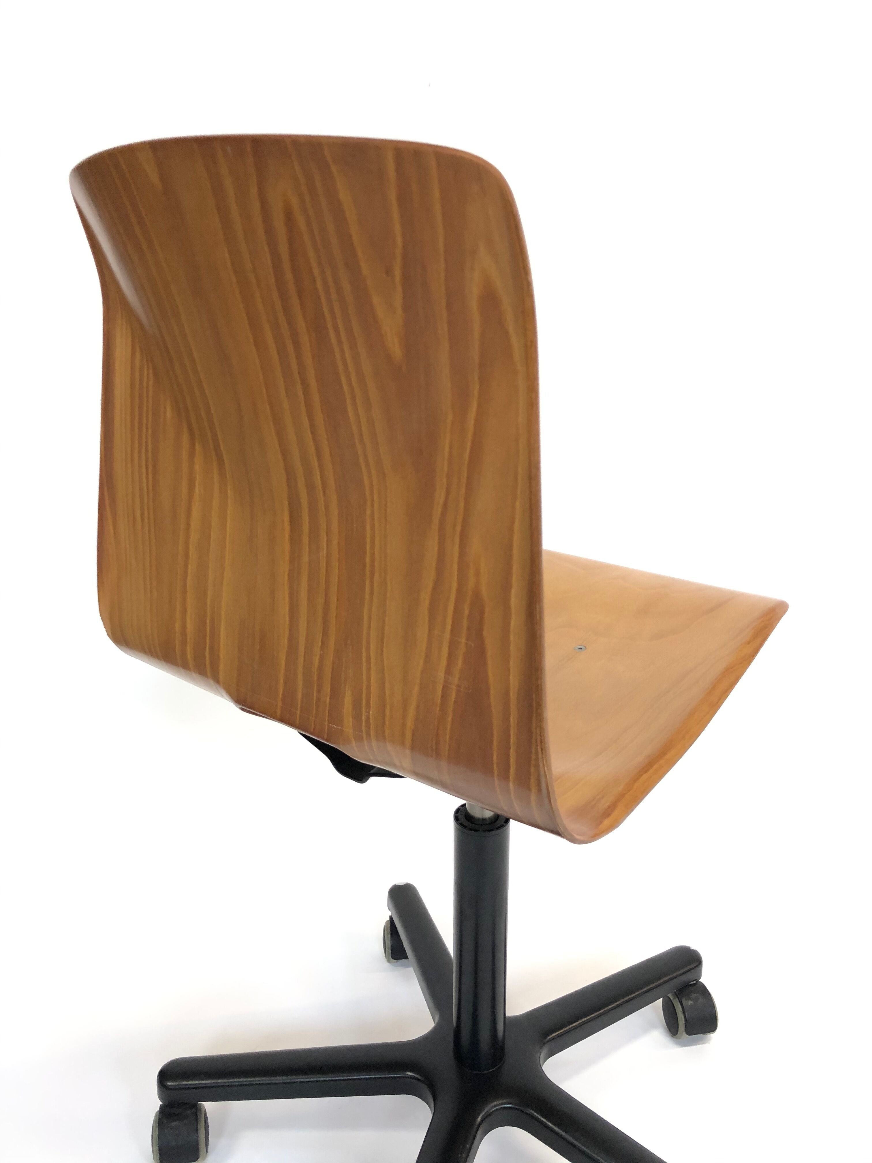 Woodmark vintage galvanitas Pagholz adjustable rotary work chair