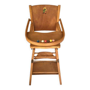 Chaise haute de poupée Bécassine