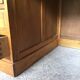 Oak schoolmaster's desk - vintage 1950