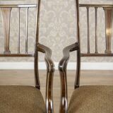 English Sheraton Style Armchairs and Chairs, Late 19th Century, Set of 4