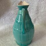 Turquoise blue ceramic jug