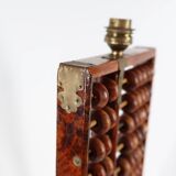 Old abacus lamp base, Chinese suanpan "lotus-flower brand"