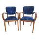 Bridge armchairs in solid beech