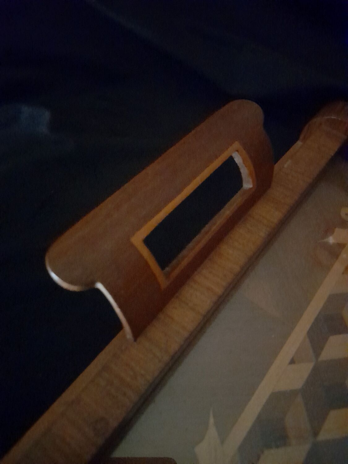 Marquetry serving tray.