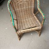 Chaise rotin enfants