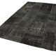 Handmade Turkish Overdyed 193 cm x 300 cm Black Patchwork Carpet