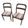 Pair of Scandinavian teak chairs from the 1960s.