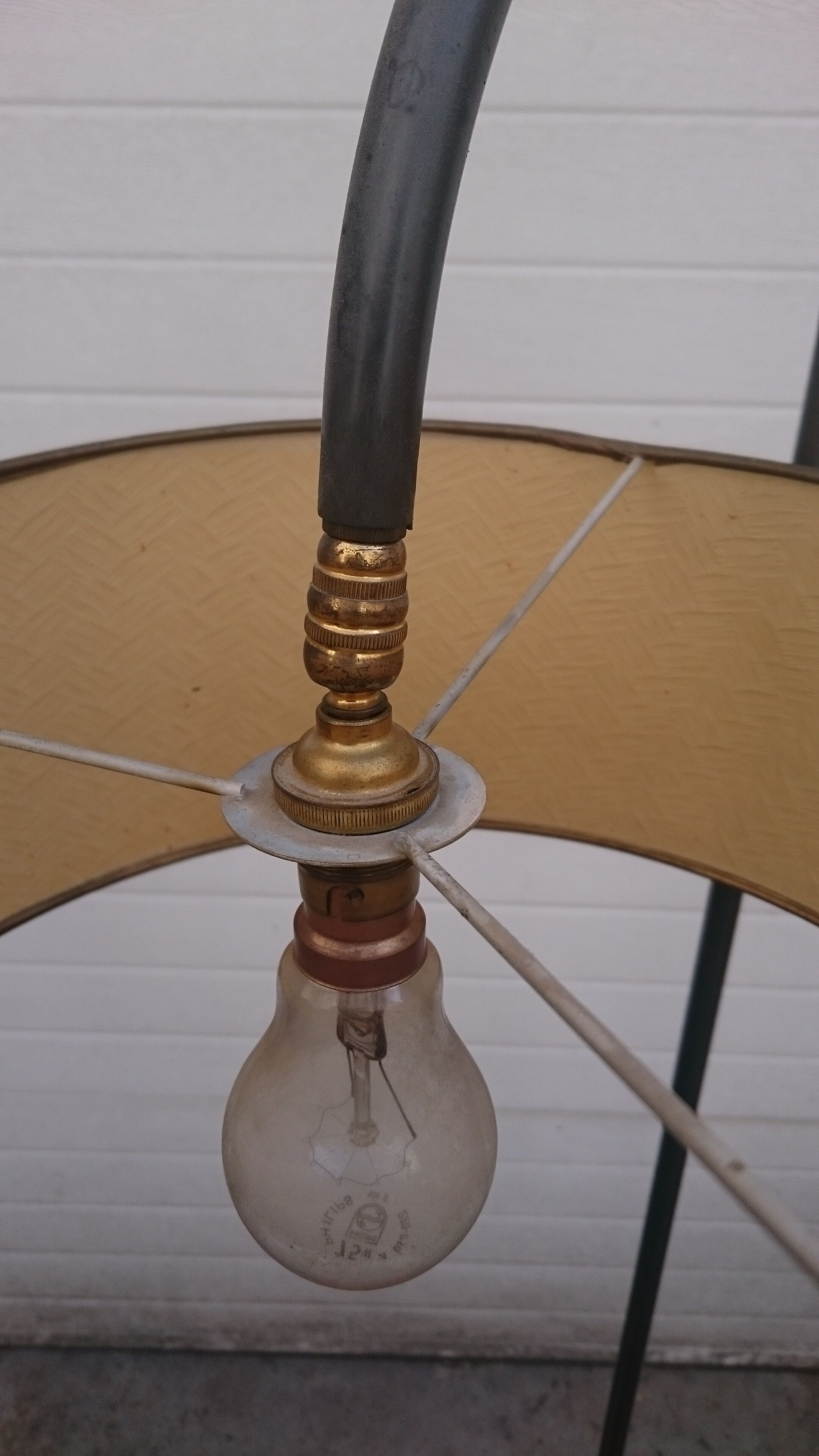 Lampadaire en métal des années 60