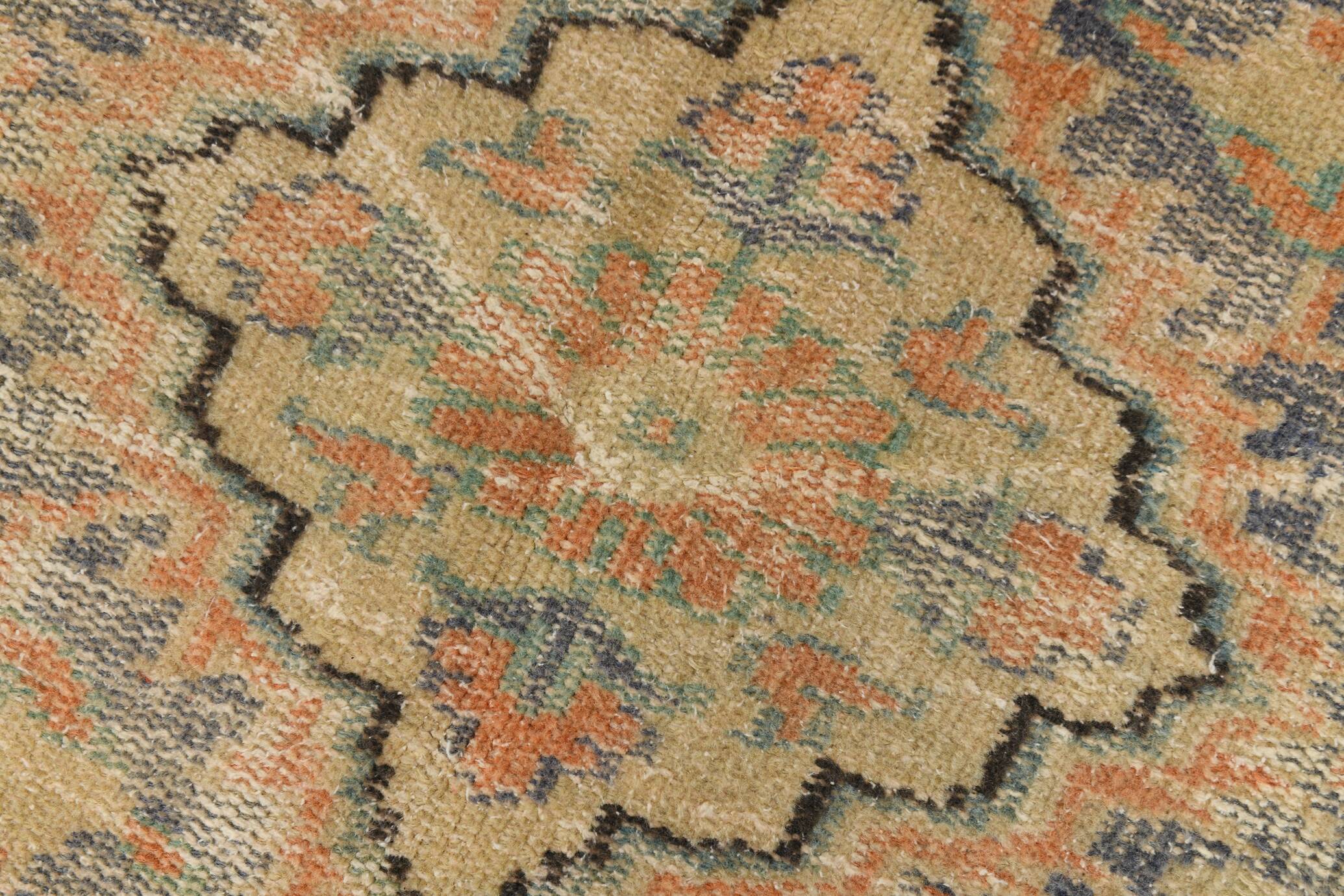 6x10 Paste Orange Classic Vintage Rug, 180x300Cm SK 3476