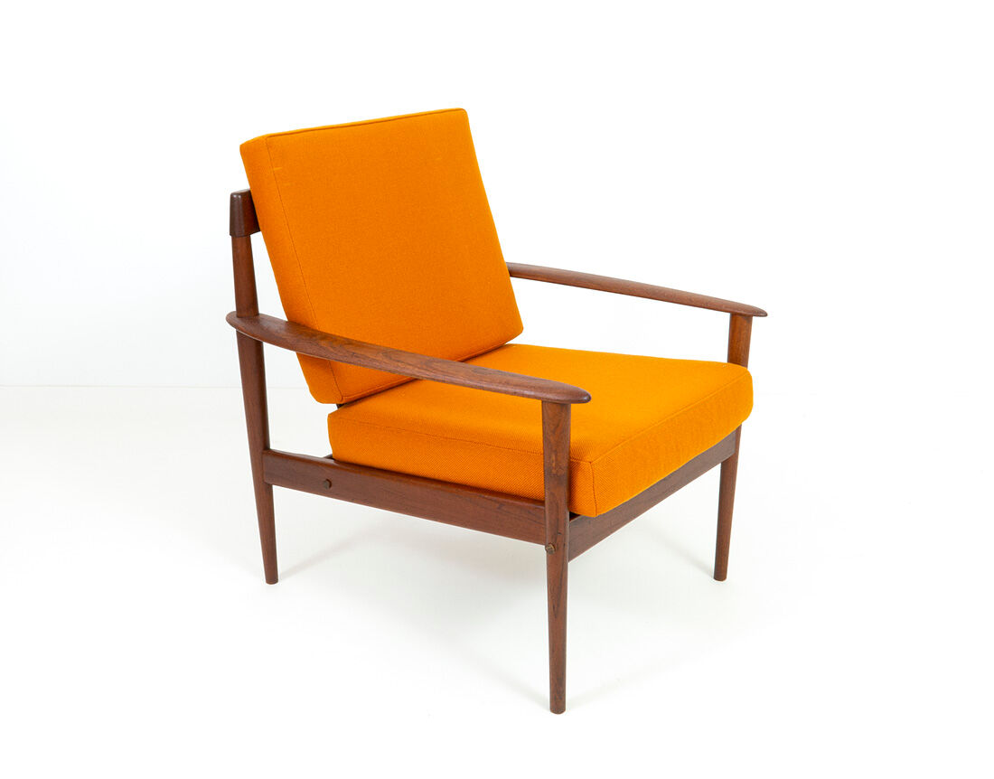 Teak armchair by Grete Jalk for Poul Jeppesen