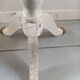 Bedside table console pedestal table drawer beige cracked gold wood