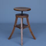 Industrial adjustable piano stool. 1930s