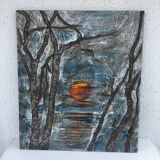 Sunset terracotta wall ceramic