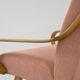 Vintage Czechoslovakian armchair renovated pink