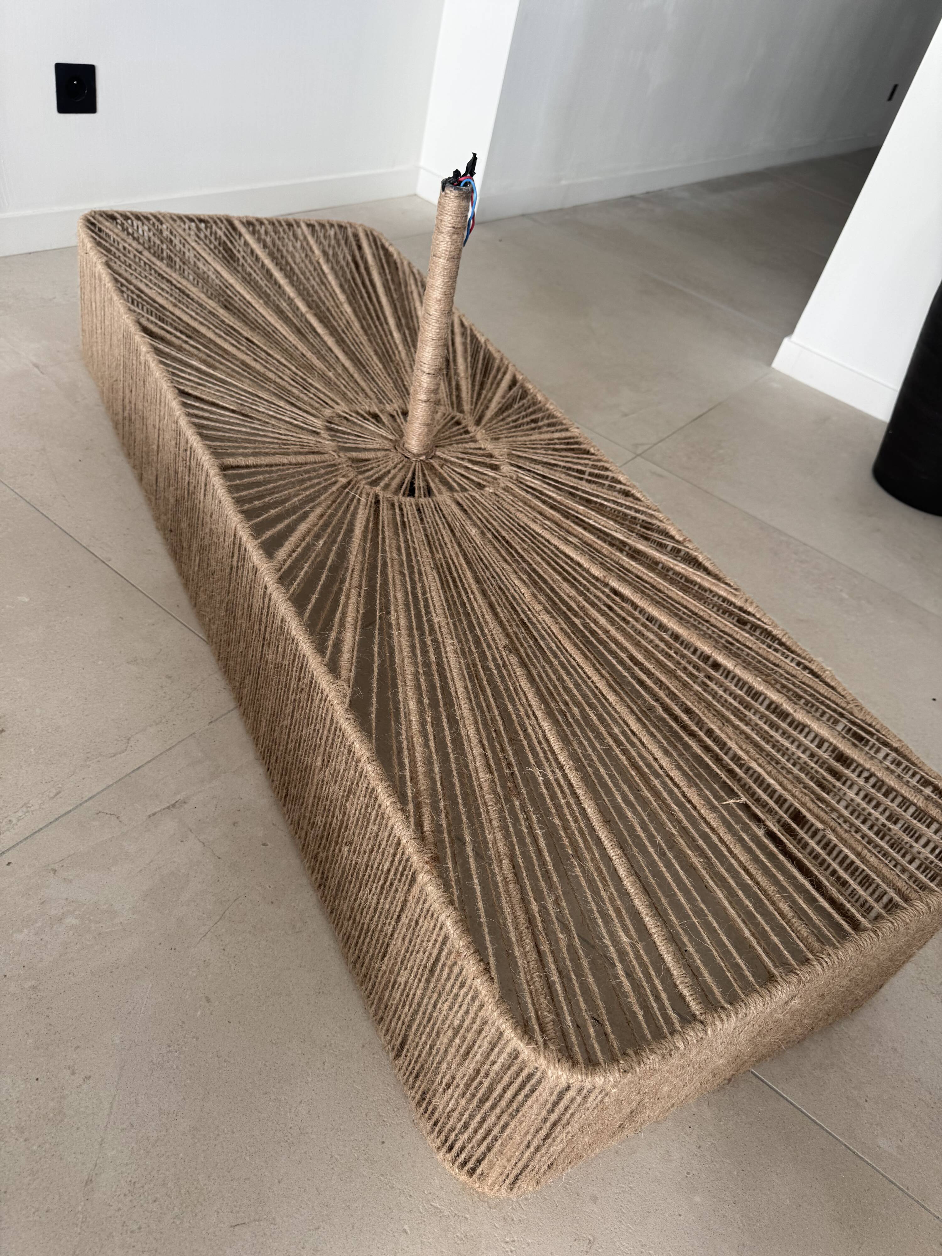 Jute cord ceiling suspension wabisabi Ibiza Bali unique piece