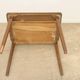 Mid-century walnut coffee table, wooden living room table, 1950s