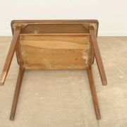 Mid-century walnut coffee table, wooden living room table, 1950s