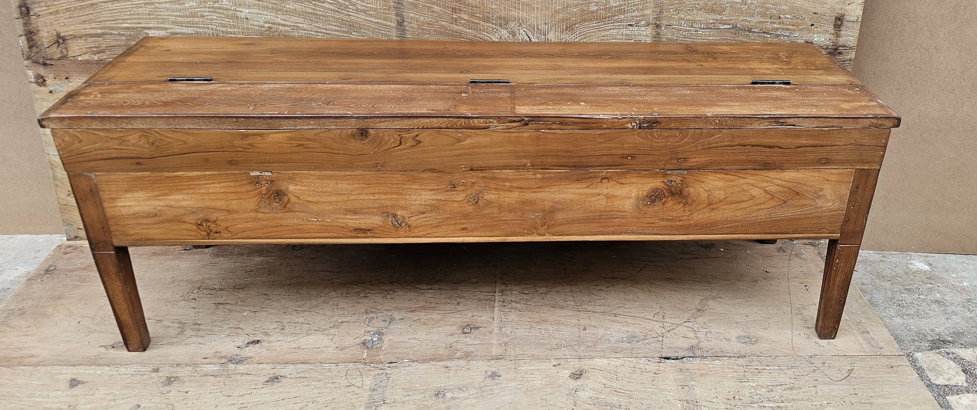 Old bench - Burmese teak chest