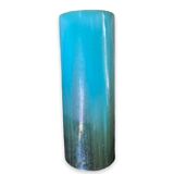 Umbrella holder in blue ceramic signed clément massier 1900-1920