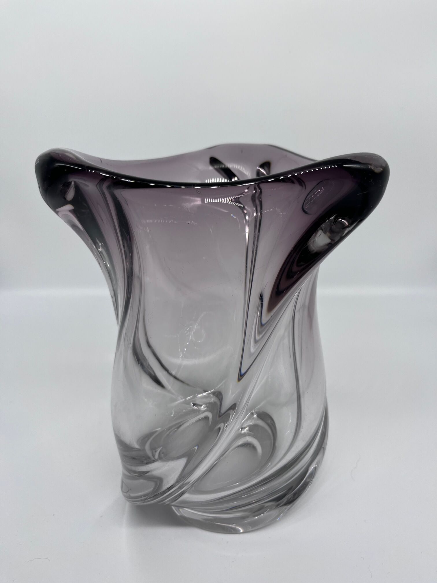 Crystal vase Val Saint Lambert
