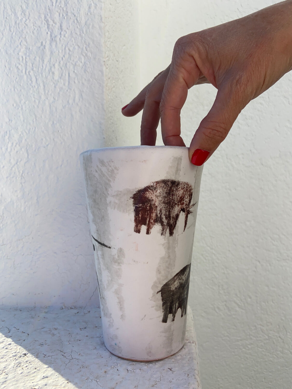 Vase en céramique, Austruy années 60