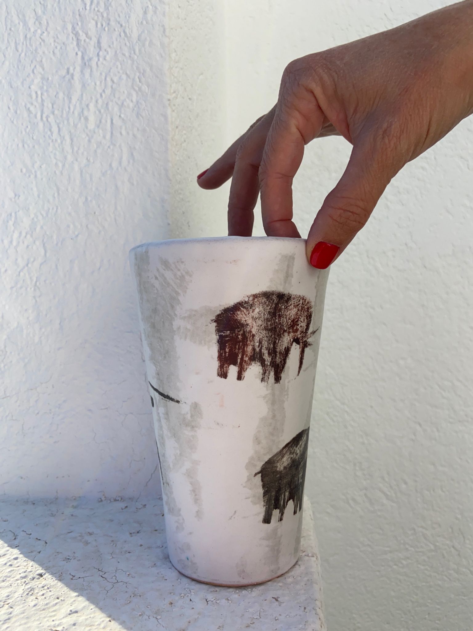 Ceramic vase, Austruy 60s