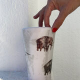 Vase en céramique, Austruy années 60