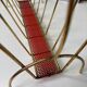 Vintage gold metal magazine rack