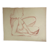 Drawing of female nude
