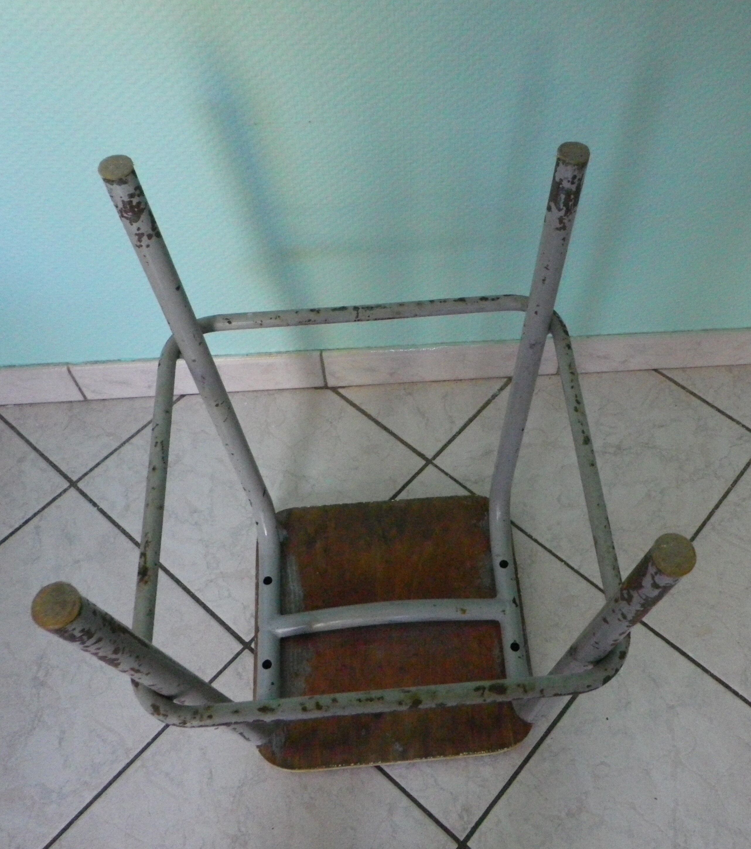 Tabouret industriel d'atelier 1960