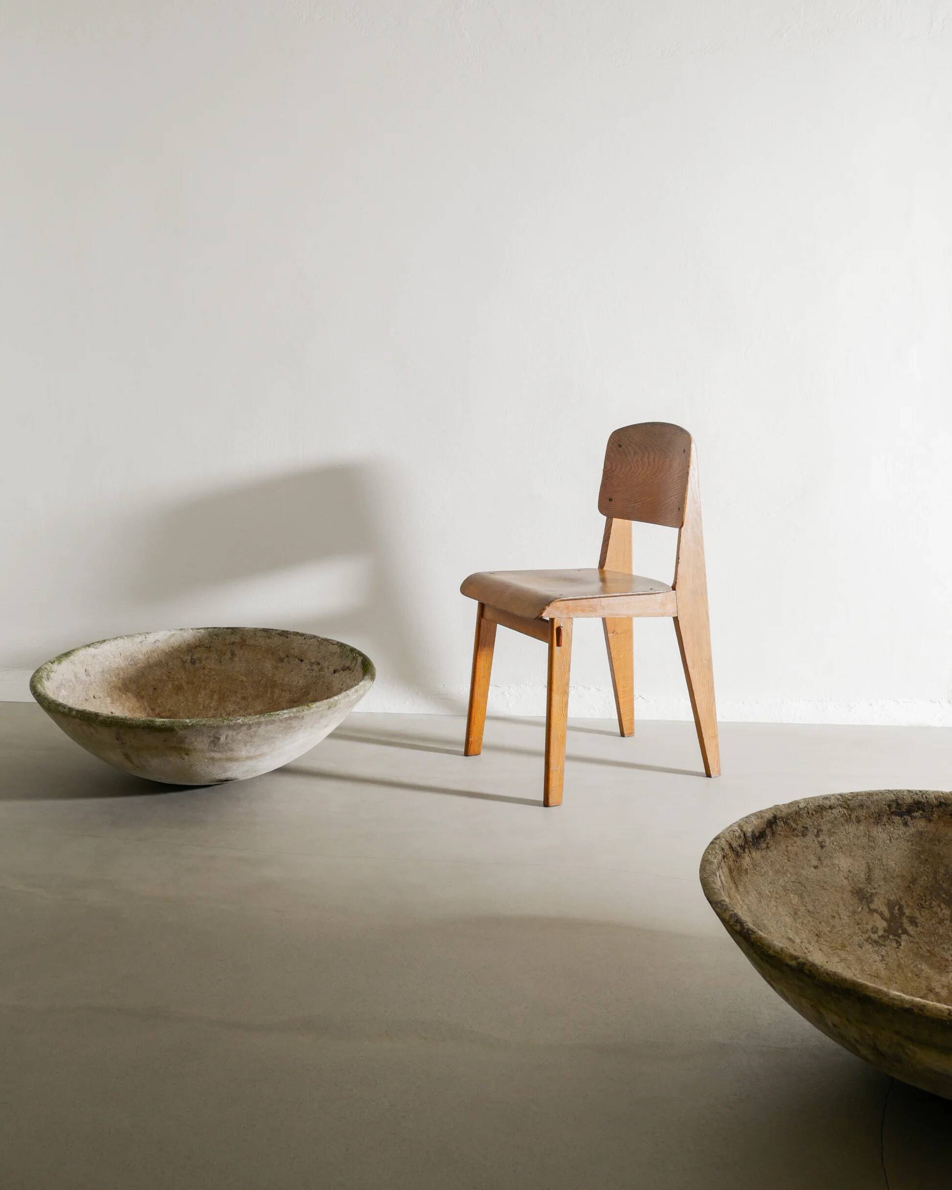 Oversized Mid Century Concrete Planters by Willy Guhl, 1950s