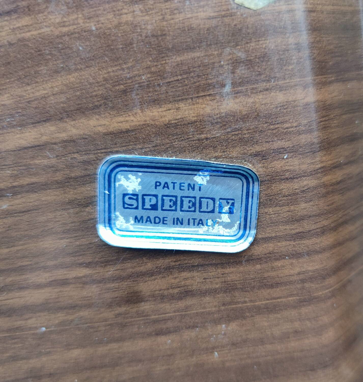 Folding side table on casters