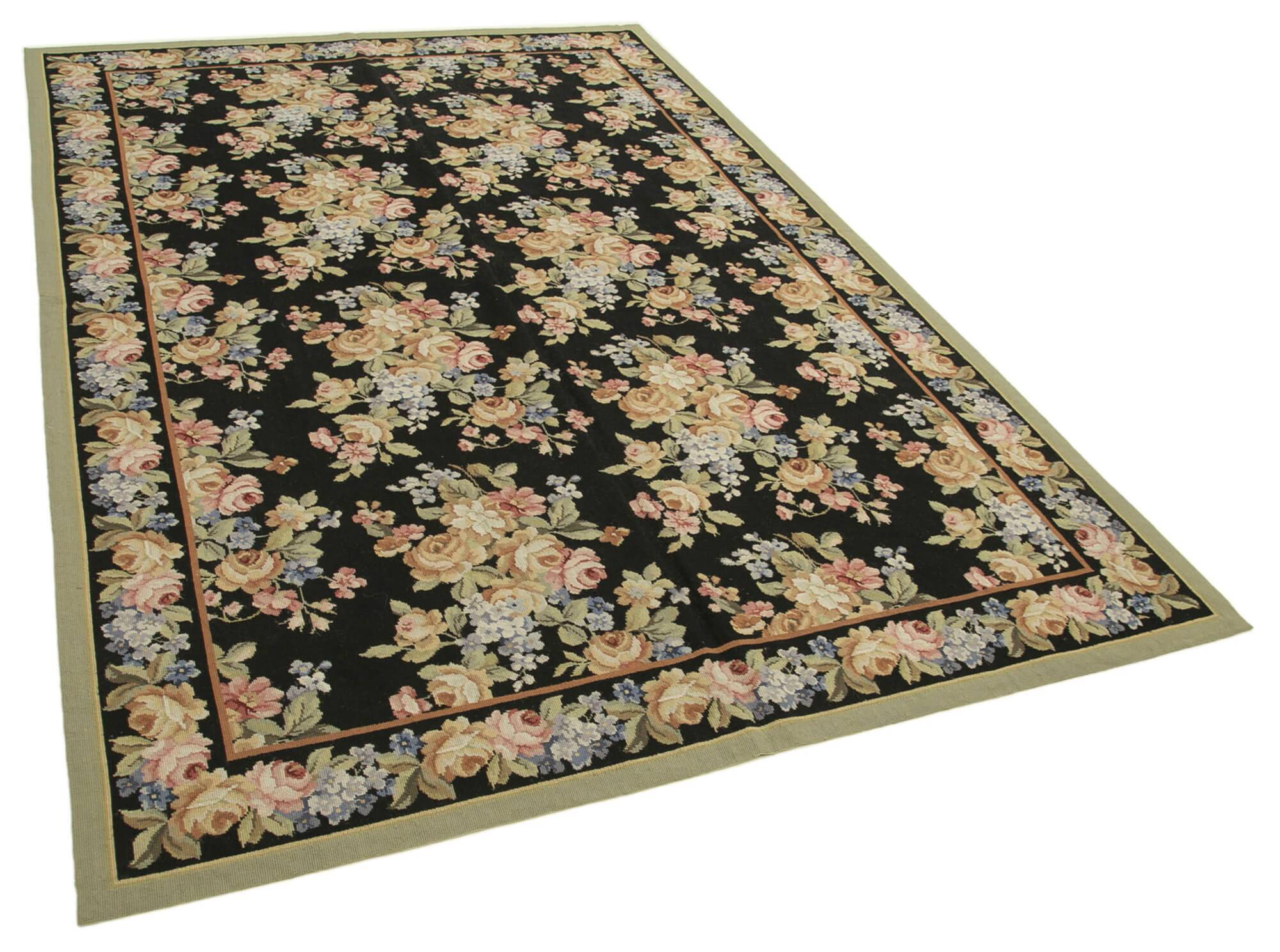Handmade Vintage Flatweave Needlepoint Kilim 180 cm x 272 cm