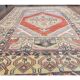 Turkish hand-knotted geometric runner rug 114x169