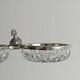 Double cut glass bowl