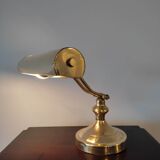 Brass desk or banker lamp
