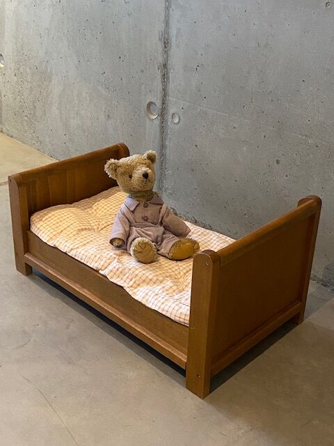 Wooden toy bed