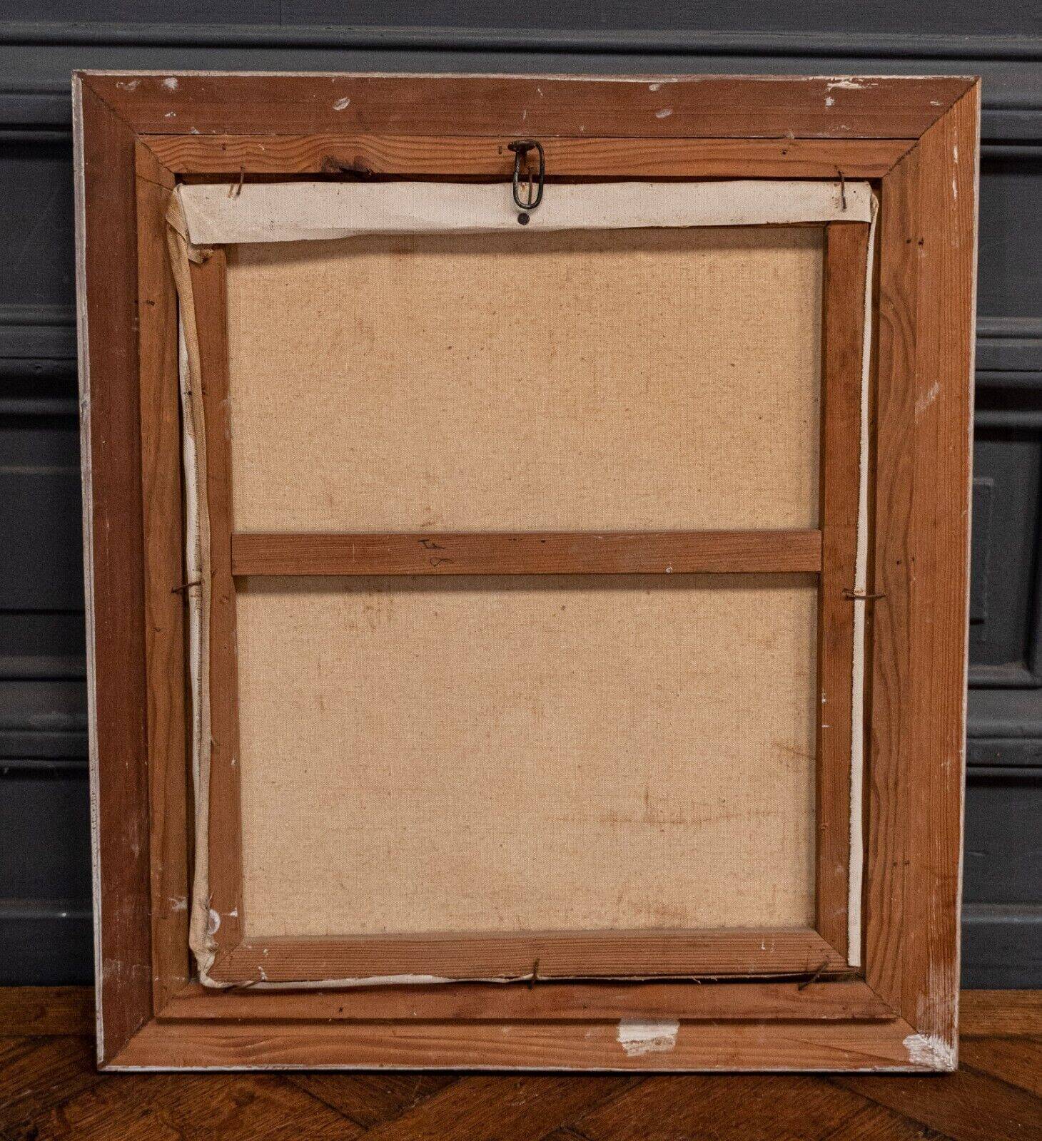 Oil on canvas by C. Suire bouquet of flowers 20th cerus frame