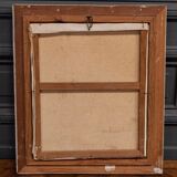 Oil on canvas by C. Suire bouquet of flowers 20th cerus frame