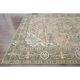 1970s Vintage Persian Handmade Wool Orange Area Rug 298x370