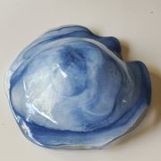 Large organic floral empty pocket. In glass/crystal