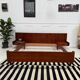 Scandinavian double teak bed