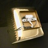 Golden ceramic cube wall light