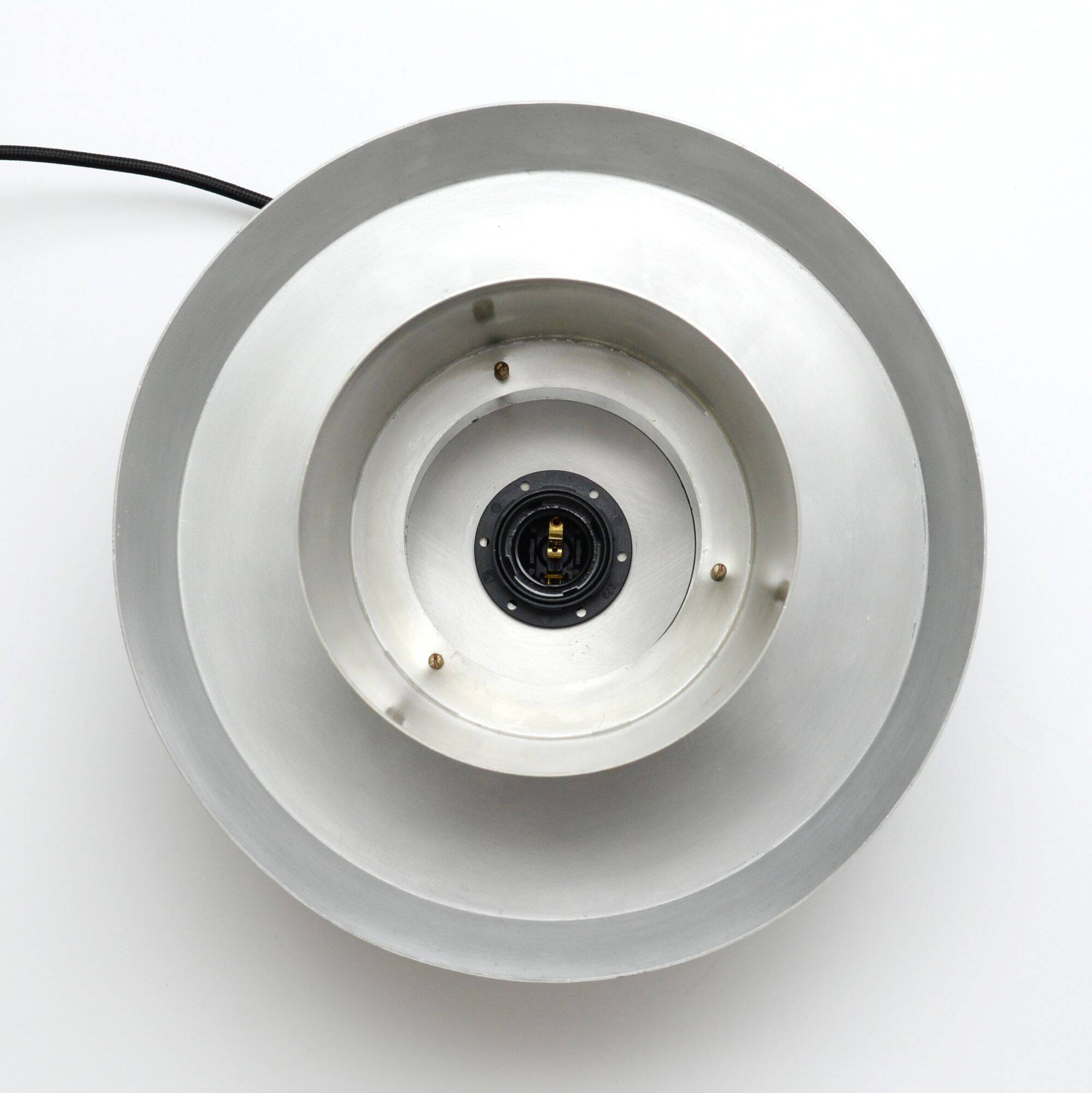 Silver lamp in the style of Trava by Carl Thore, 1960s