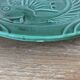 Vallauris - Set of 6 earthenware fish plates with green glaze