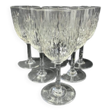 6 baccarat water glasses paris service