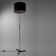 Lampadaire des années 50 en acier chromé
