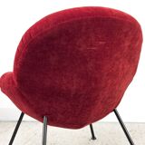 Red Lounge Chairs by Fritz Neth for Correcta, 1950s, Set of 2